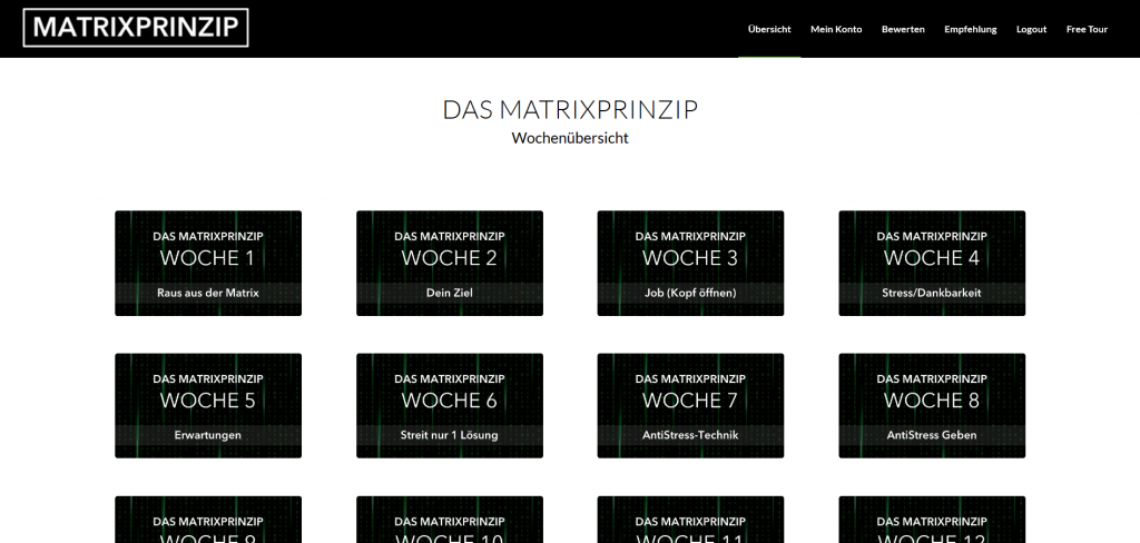 Matrixprinzip Übersicht